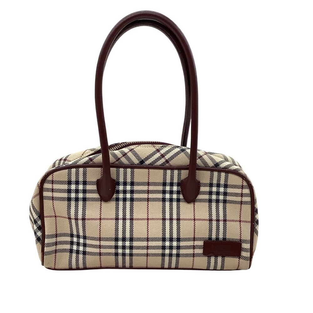 Burberry BLUE LABEL Handbag Nova Check Beige